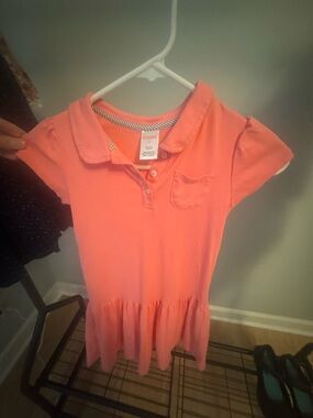 Gymboree Coral Polo Dress with Pocket Detail